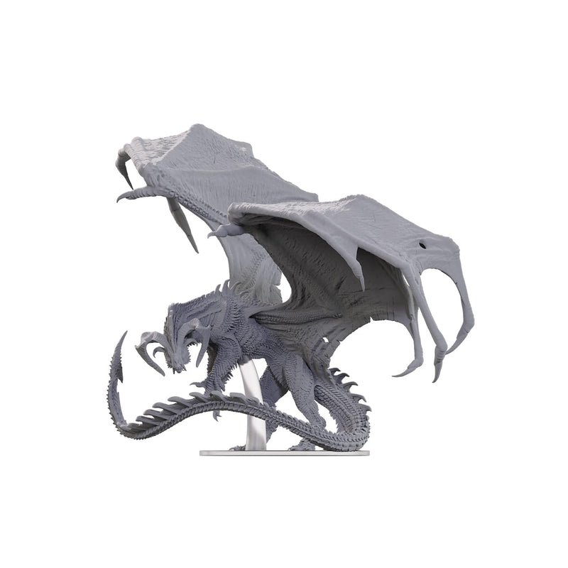 WizKids D&D Nolzur's Marvelous Miniatures: Adult Black Dragon Corruptor | Dungeons and Dragons | Unpainted