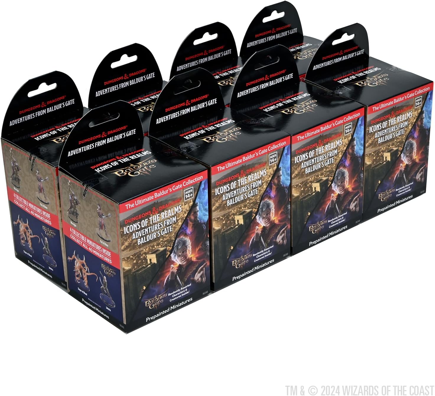 WizKids D&D Icons of The Realms: Adventures from Baldur's Gate - Booster Brick 8 ct | Include personaggi di BG3