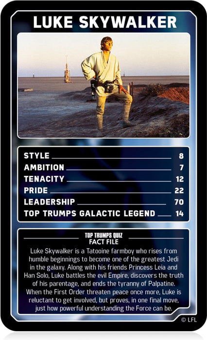Star Wars 1-9 Skywalker Saga Top Trumps Card Game Limited Edition - Booghe Exclusive (WMA01891-EN1-6