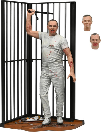 NECA - Il silenzio degli innocenti - Action Figure in scala da 17,8 cm - Dr. Hannibal Lecter (Prison Escape