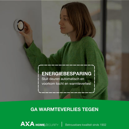 Axa Deurdranger - Model 7504 - Deursluiter Voor Binnen - Tot 80 Kg - Voor Binnendeuren - Grijs