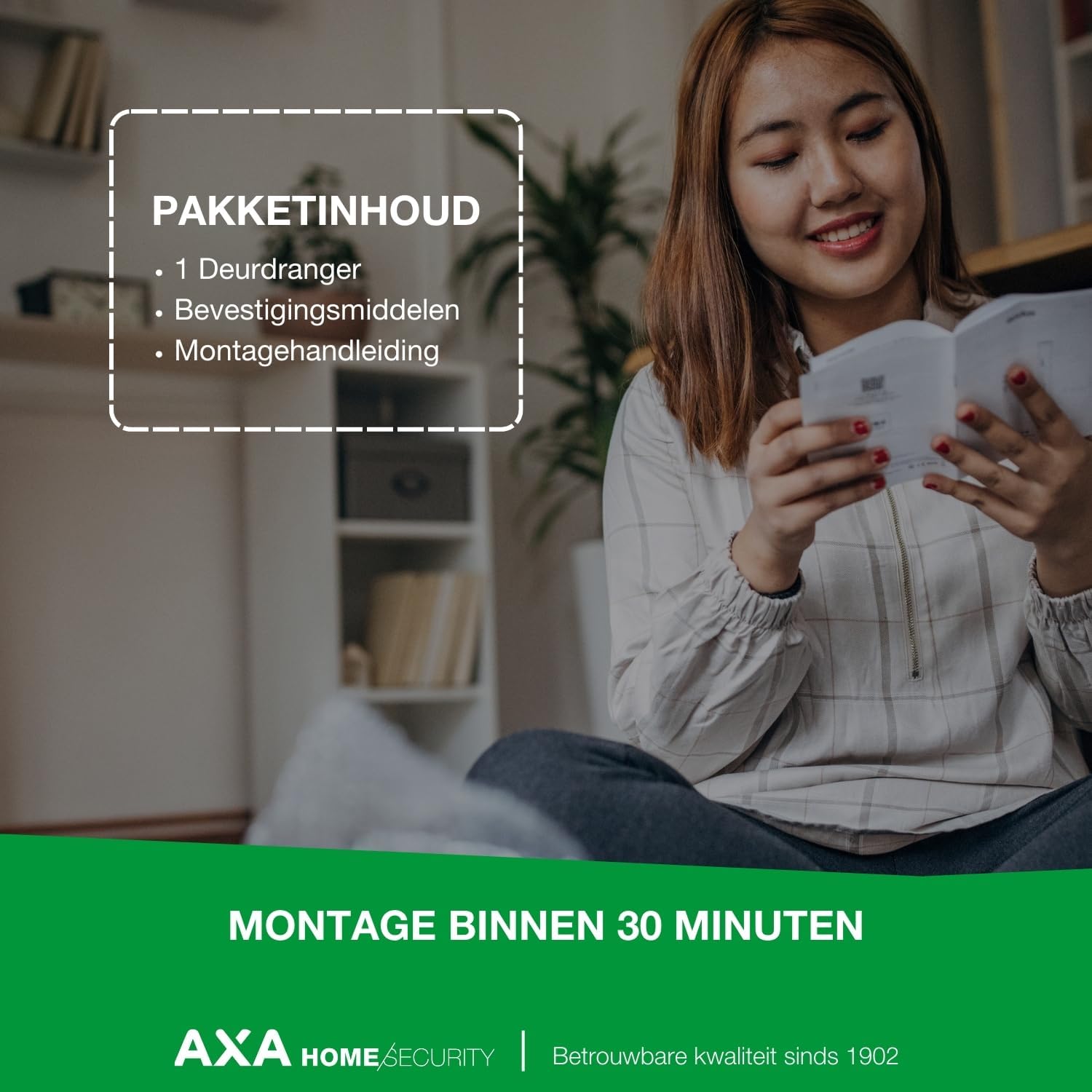 Axa Deurdranger - Model 7504 - Deursluiter Voor Binnen - Tot 80 Kg - Voor Binnendeuren - Grijs