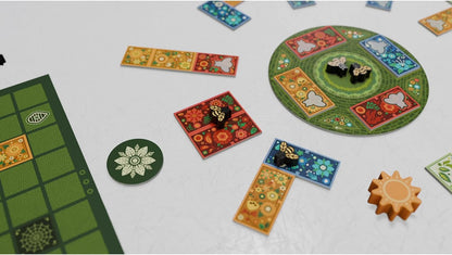 Flower Fields - Tile Placement Board Game, Create A Beautiful Garden, Competitive Strategy Game Over 3 Seasons, Ages 8+, 1-4 Players