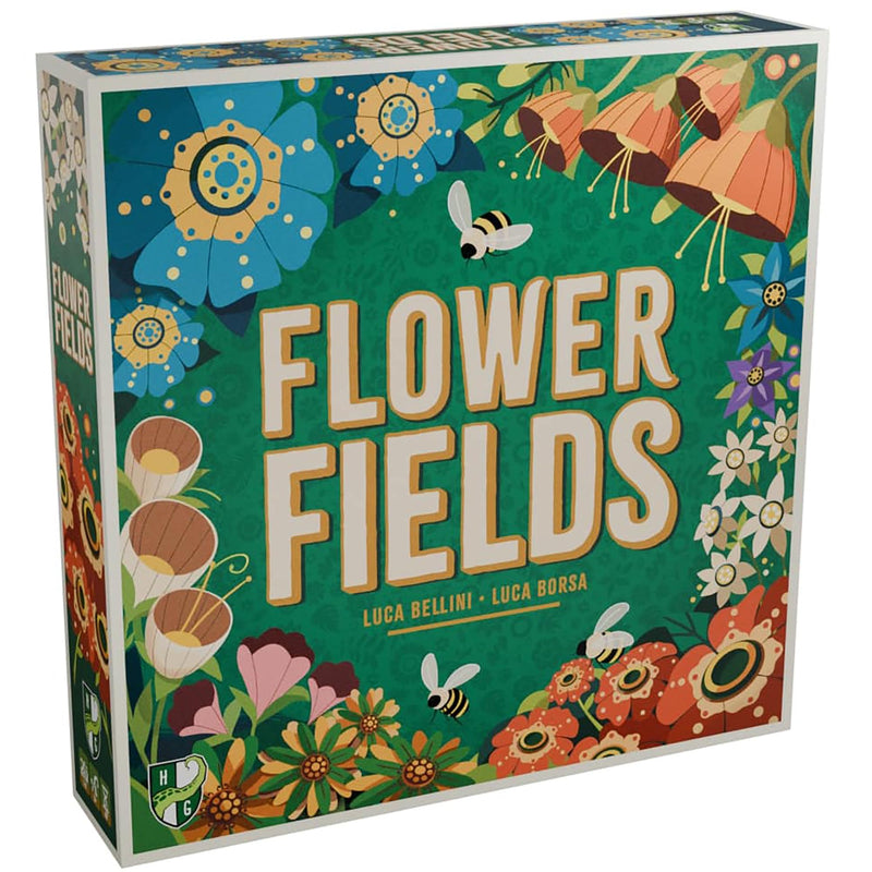 Flower Fields - Tile Placement Board Game, Create A Beautiful Garden, Competitive Strategy Game Over 3 Seasons, Ages 8+, 1-4 Players