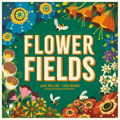 Flower Fields - Tile Placement Board Game, Create A Beautiful Garden, Competitive Strategy Game Over 3 Seasons, Ages 8+, 1-4 Players