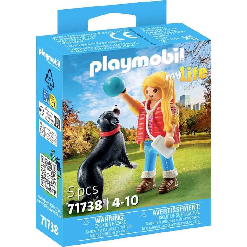 PLAYMOBIL 71738 Jeune fille avec chien de montagne