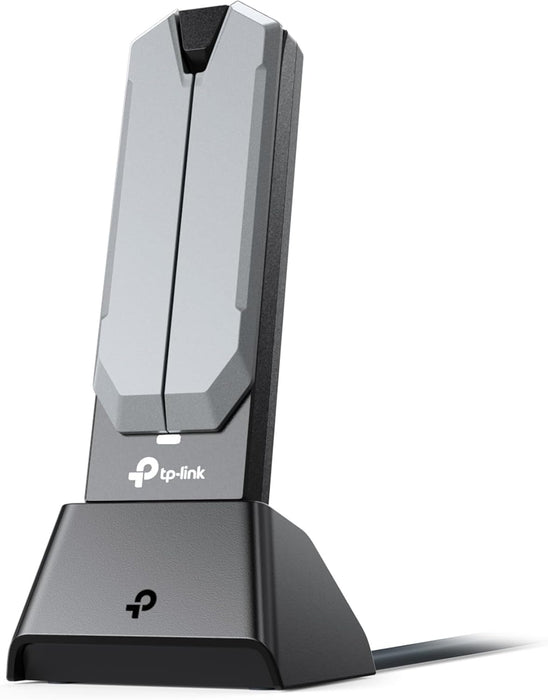 BE6500 Wi-Fi 7 High Gain Wireless USB Adapter, Tri-Band, MLO, Broader Coverage,OFDMA, MU-MIMO and Multi-RU, Data transfers of up to 4.8Gbps with USB 3.0, Flexible & Easy Installation (Archer TBE400UH