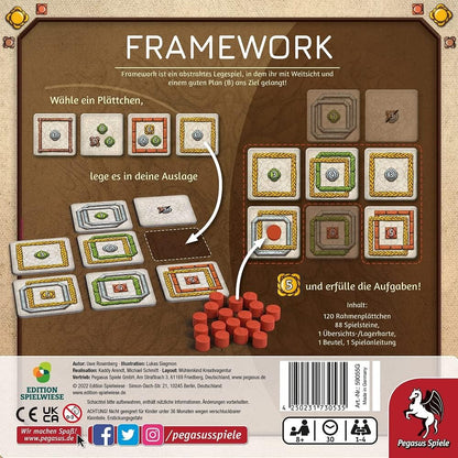 Pegasus Spiele Framework 59055G Edition Spielwiese Board Game 1-4 Players 12+