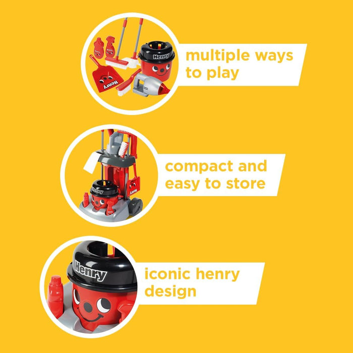 Casdon - Casdon Schoonmaak Trolley Henry Deluxe Speelset