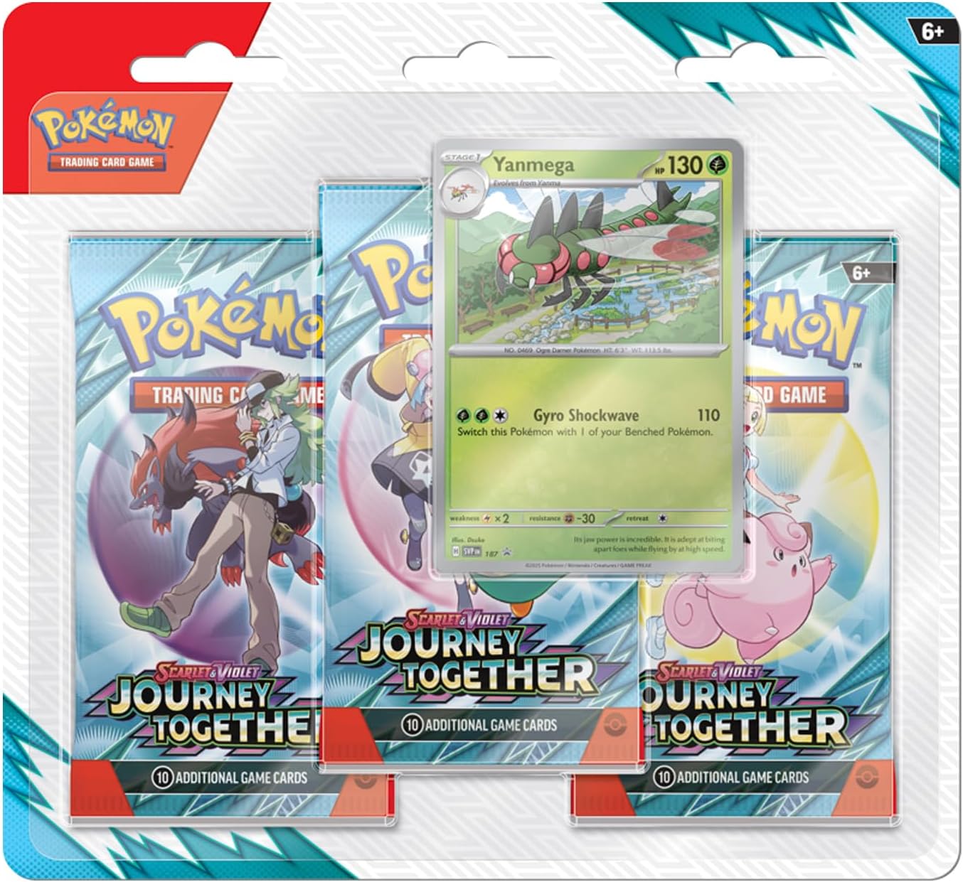 Pokemon: Scarlet and Violet Journey Together 3-Pack Blister - D12 Generic Display (EU