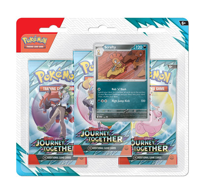 Pokemon: Scarlet and Violet Journey Together 3-Pack Blister - D12 Generic Display (EU