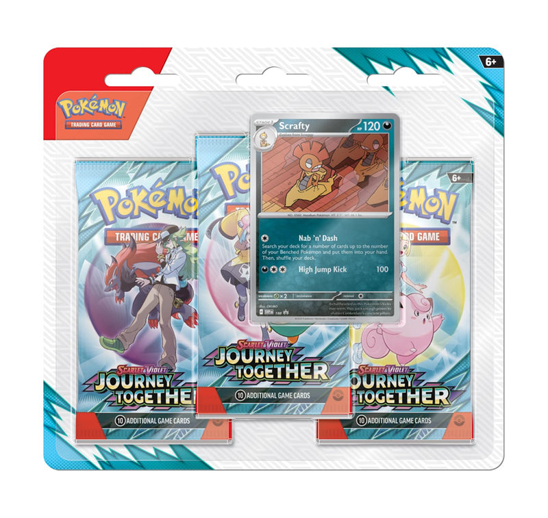 Pokemon: Scarlet and Violet Journey Together 3-Pack Blister - D12 Generic Display (EU