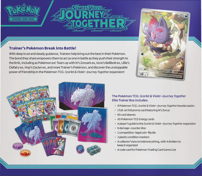 Pokémon TCG: Scarlet & Violet—Journey Together Elite Trainer Box (1 Full-Art Promo Card, 9 Boosters & Premium Accessoires