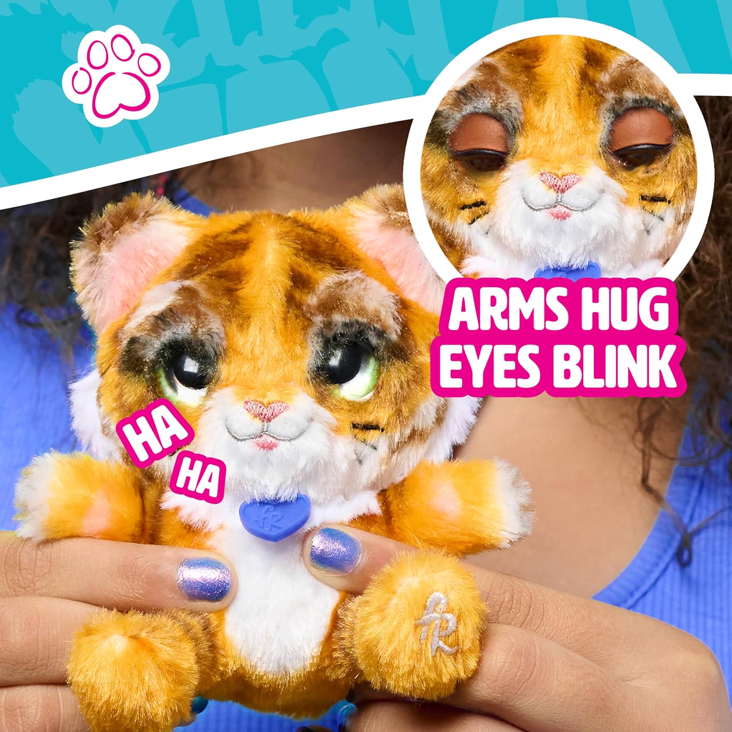 Just Play furReal My Minis Little Hugs Tiger, juguetes para niños a partir de 4 años