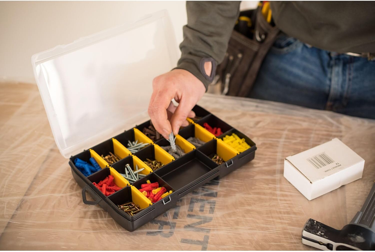STANLEY STST81680-1 Organizer Porta minuteria, Trasparente