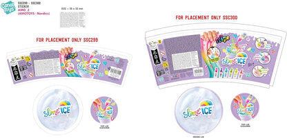 Canal Toys - So Slime DIY - Slime Ice Mega Cup - with 2 fragrant dyes, 1 spoon and decorations - SSC 300
