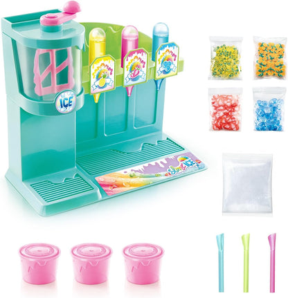 So Slime DIY Slime Ice Machine Kit – Slime Making Kit for Kids | Make 5 Ice Cream Slimes with Scented Colours, Straws & Toppings | Creative Craft Kit Age 6+ | Kit with 1 Machine, 3 Scented Dyes, Accessories and Decorations - Ideal Toy for Gift or Surprise