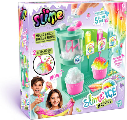 So Slime DIY Slime Ice Machine Kit – Slime Making Kit for Kids | Make 5 Ice Cream Slimes with Scented Colours, Straws & Toppings | Creative Craft Kit Age 6+ | Kit with 1 Machine, 3 Scented Dyes, Accessories and Decorations - Ideal Toy for Gift or Surprise
