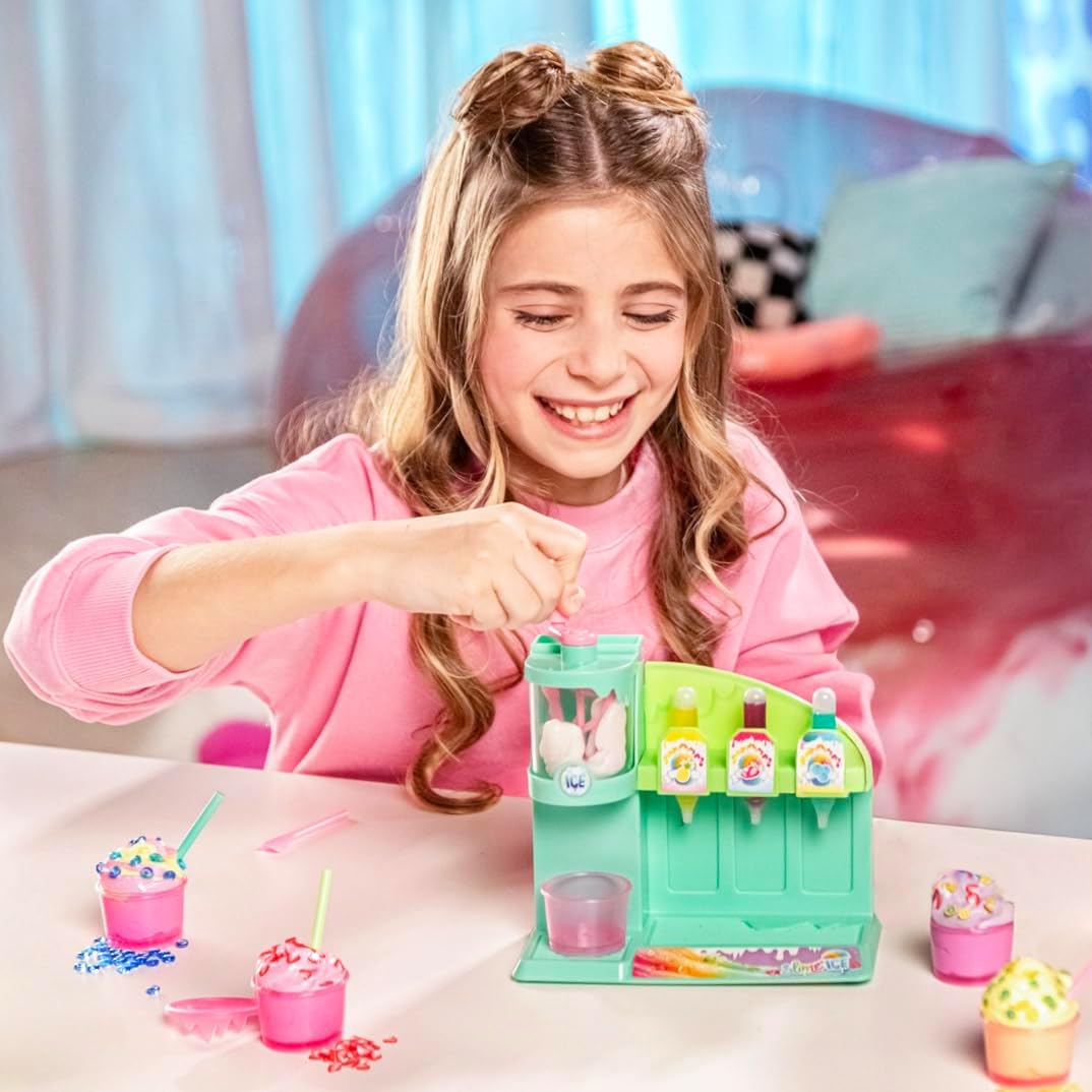 So Slime DIY Slime Ice Machine Kit – Slime Making Kit for Kids | Make 5 Ice Cream Slimes with Scented Colours, Straws & Toppings | Creative Craft Kit Age 6+ | Kit with 1 Machine, 3 Scented Dyes, Accessories and Decorations - Ideal Toy for Gift or Surprise