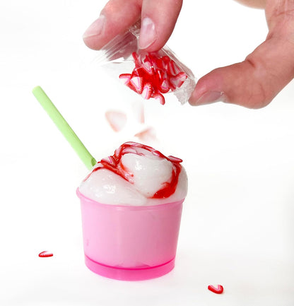 So Slime DIY Slime Ice Machine Kit – Slime Making Kit for Kids | Make 5 Ice Cream Slimes with Scented Colours, Straws & Toppings | Creative Craft Kit Age 6+ | Kit with 1 Machine, 3 Scented Dyes, Accessories and Decorations - Ideal Toy for Gift or Surprise