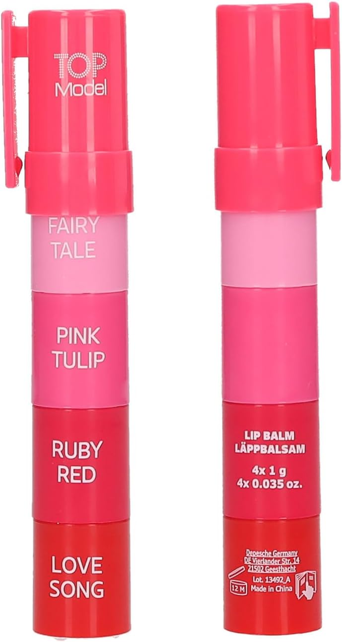 Topmodel - Topmodel Tinted Lip Balm - 4 Colors - 4 X 1G