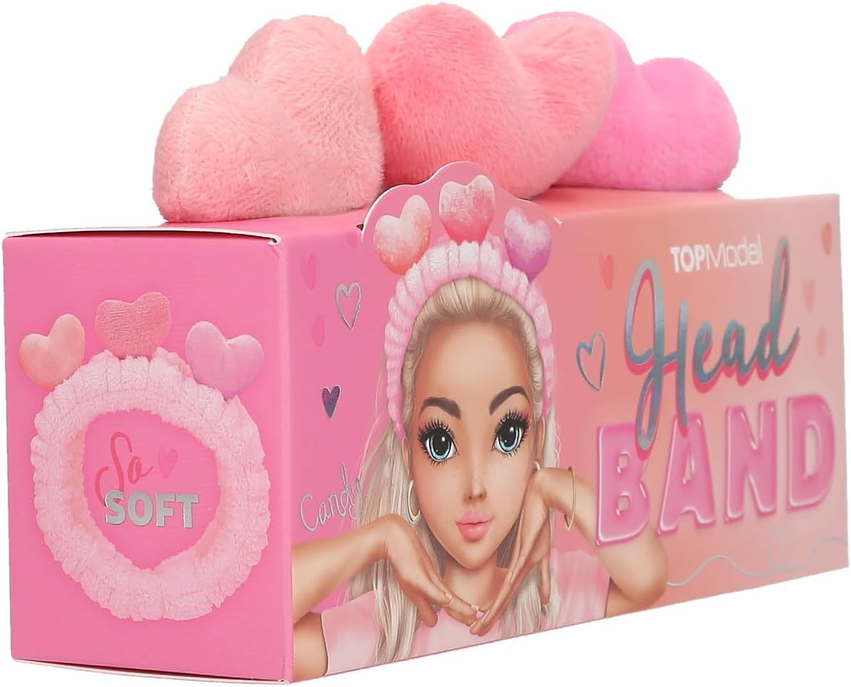 Topmodel - Head Band With Hearts Beauty And Me - Pink