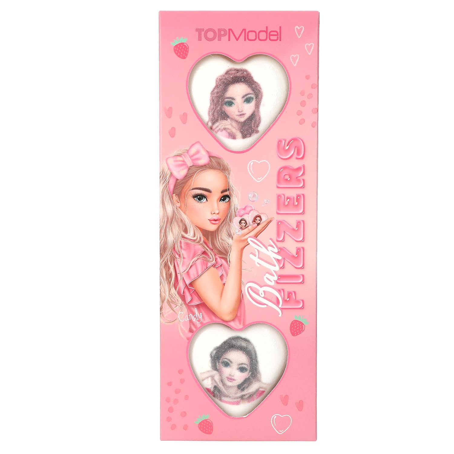 Topmodel - Topmodel Printed Bathfizzers Beauty And Me - White, Pink - 30G Each