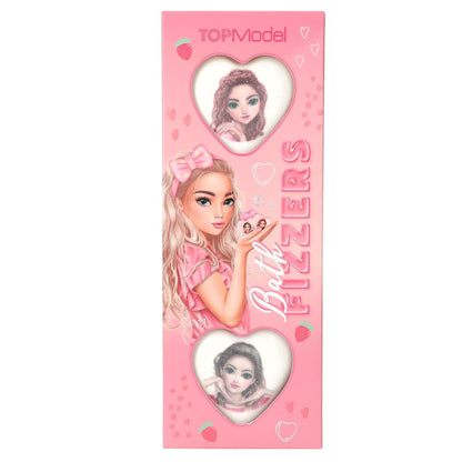 Topmodel - Topmodel Printed Bathfizzers Beauty And Me - White, Pink - 30G Each
