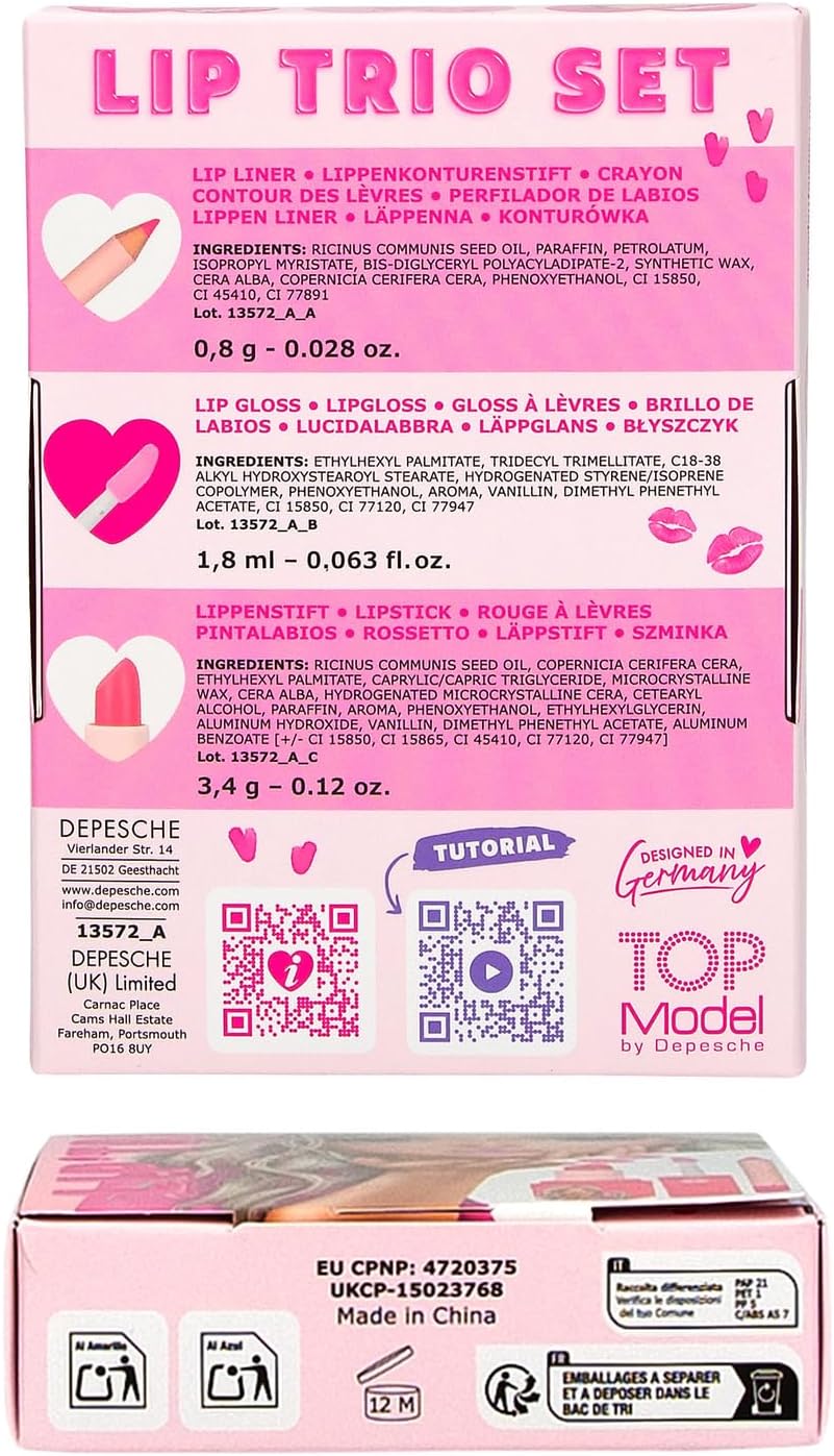 Depesche Top Model Beauty Lip Trio Set