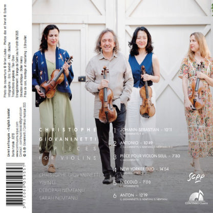 Christophe Giovaninetti: 6 Pieces for Violins