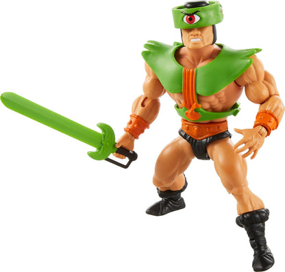 Masters of the Universe Origins Action Figure, Tri-Klops Collectible, MOTU Evil 3-Eyed Villain, 16 Posable Joints, 5.5 Inch with Accessories, HYD33
