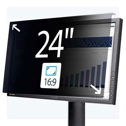 StarTech.com Filtro de Privacidad 16:9 para Monitor de 24" - Colgante - Protector Acrílico de Pantalla - +/- 30°