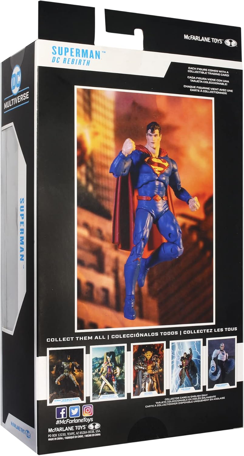 Lansay DC Multiverse - Superman Rebirth - Collectible Figure & Accessories - Comics Characters - Ages 12 and Above