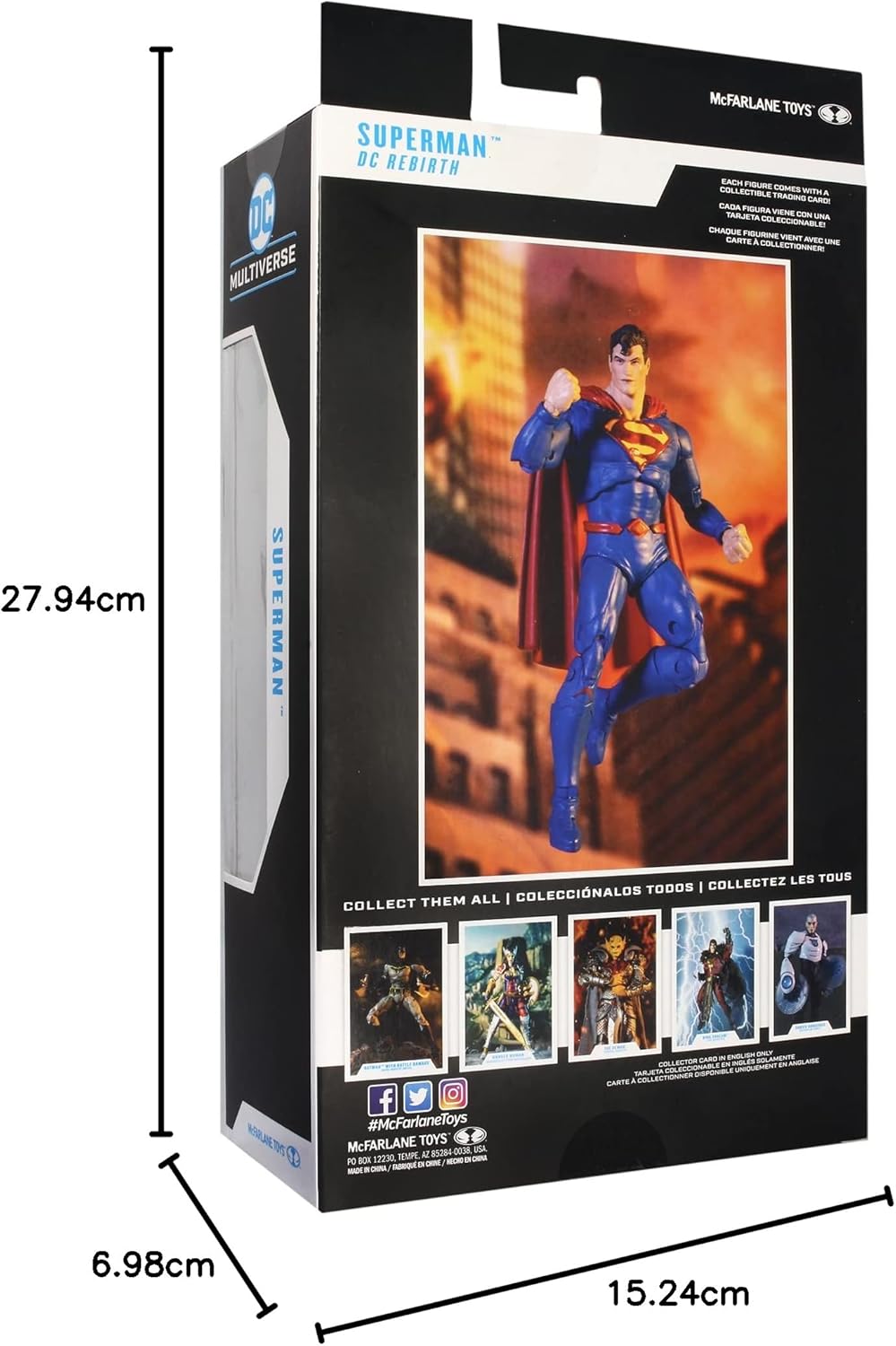 Lansay DC Multiverse - Superman Rebirth - Collectible Figure & Accessories - Comics Characters - Ages 12 and Above
