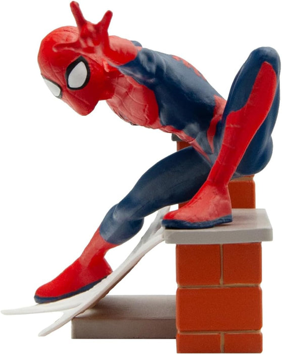 Bullyland Spider-Man from the Marvel Spider-Verse, perfect as a toy figure, decoration and small gift for kids ages 3+ and collectors, detailed collectible figure of 7