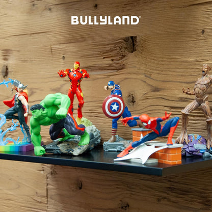 Bullyland Captain America from the Marvel Avengers, perfect as a toy figure, decoration and small gift for kids aged 3 and up and collectors, detailed collectible figure from