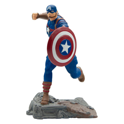 Bullyland Captain America from the Marvel Avengers, perfect as a toy figure, decoration and small gift for kids aged 3 and up and collectors, detailed collectible figure from