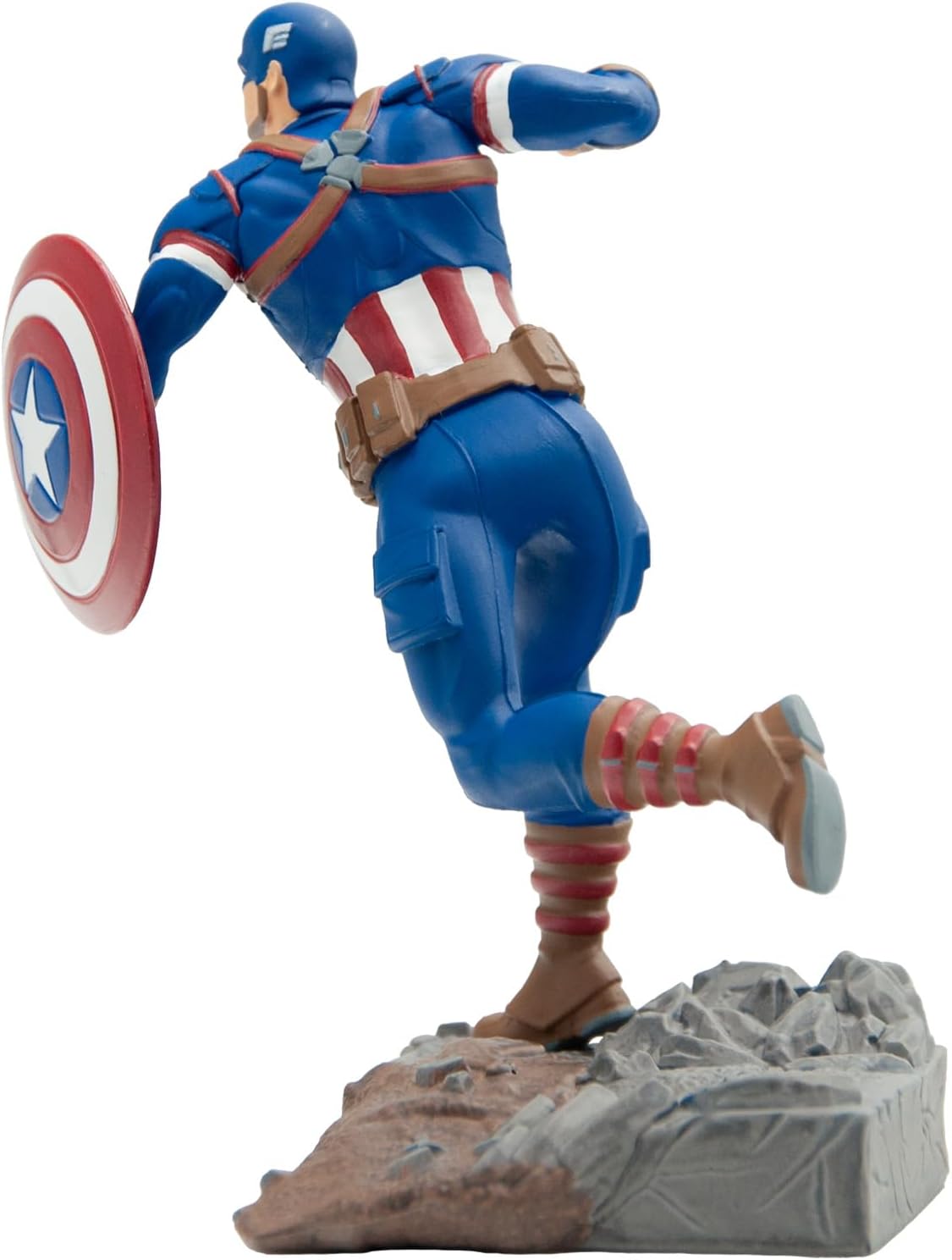 Bullyland Captain America from the Marvel Avengers, perfect as a toy figure, decoration and small gift for kids aged 3 and up and collectors, detailed collectible figure from