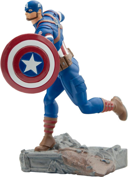 Bullyland Captain America from the Marvel Avengers, perfect as a toy figure, decoration and small gift for kids aged 3 and up and collectors, detailed collectible figure from