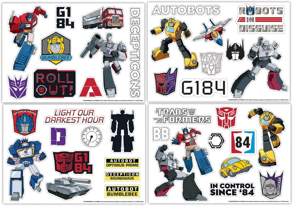 Transformers Sticker Set, Over 50 Stickers in Optimus Prime & Co. Design, Offizielles Merch