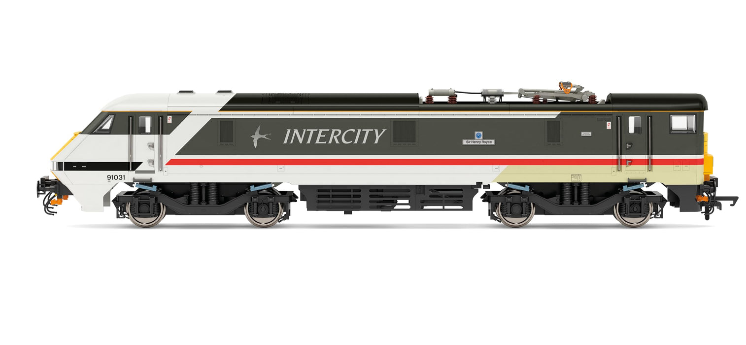 Hornby Electric Train - R30423 BR Intercity Class 91 Sir Henry Royce 91031 - Era 8 00 Gauge Locomotives for Train Set, Engine Models for Adults - 1:76 Scale Model Gift