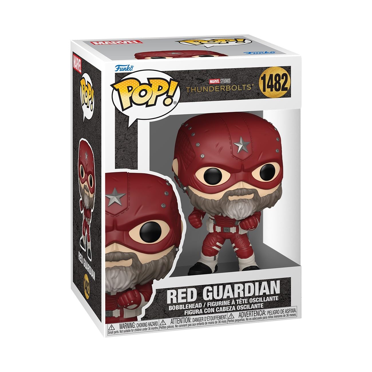 Funko Pop! Marvel: Thunderbolts - Red Guardian - Figura de Vinilo Coleccionable - Idea de Regalo - Mercancia Oficial - Juguetes para Niños y Adultos - Movies Fans - Muñeco para Coleccionistas