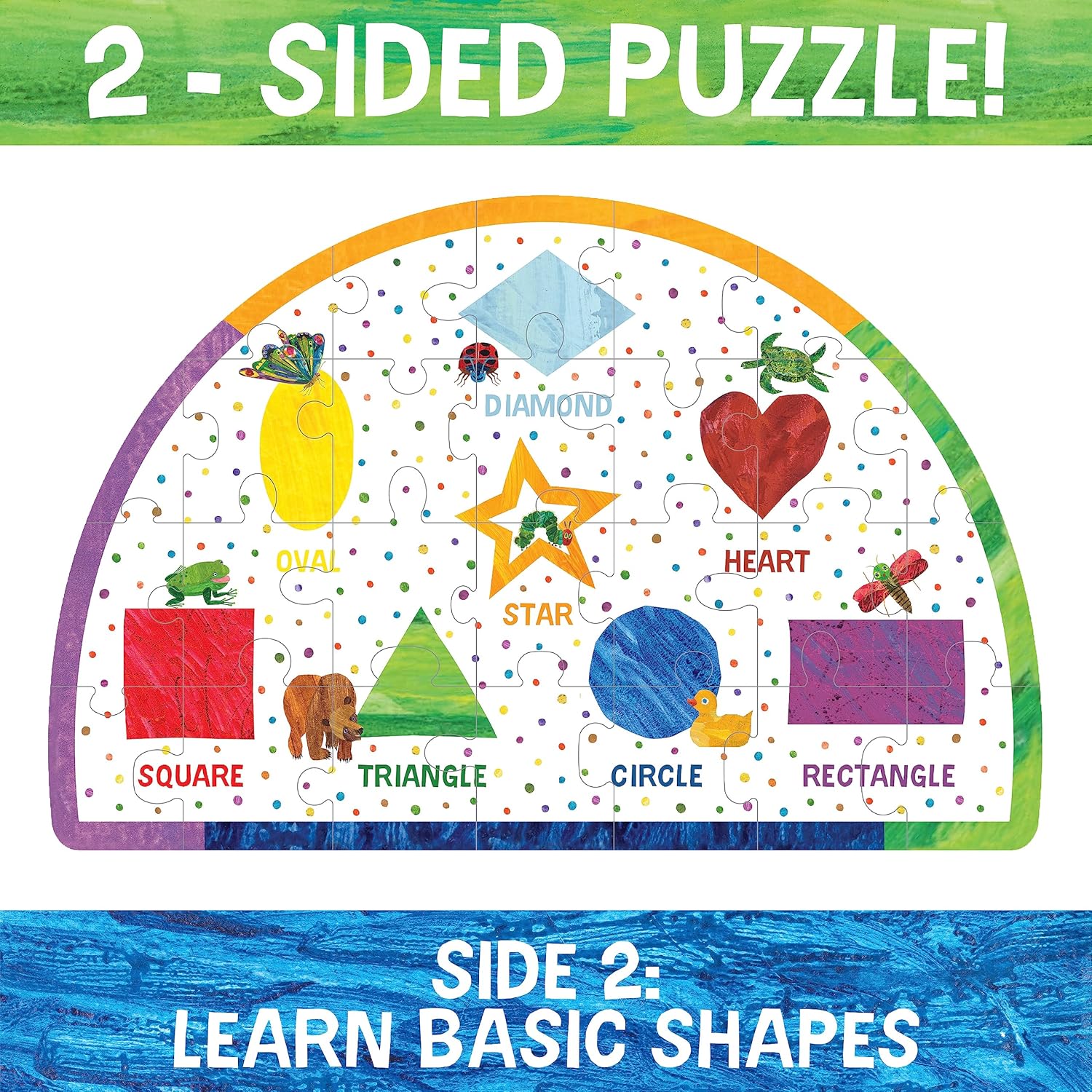 Briarpatch The World of Eric Carle The Very Hungry Caterpillar 2-Sided Floor Puzzle, Grades PreK + (UG-33836