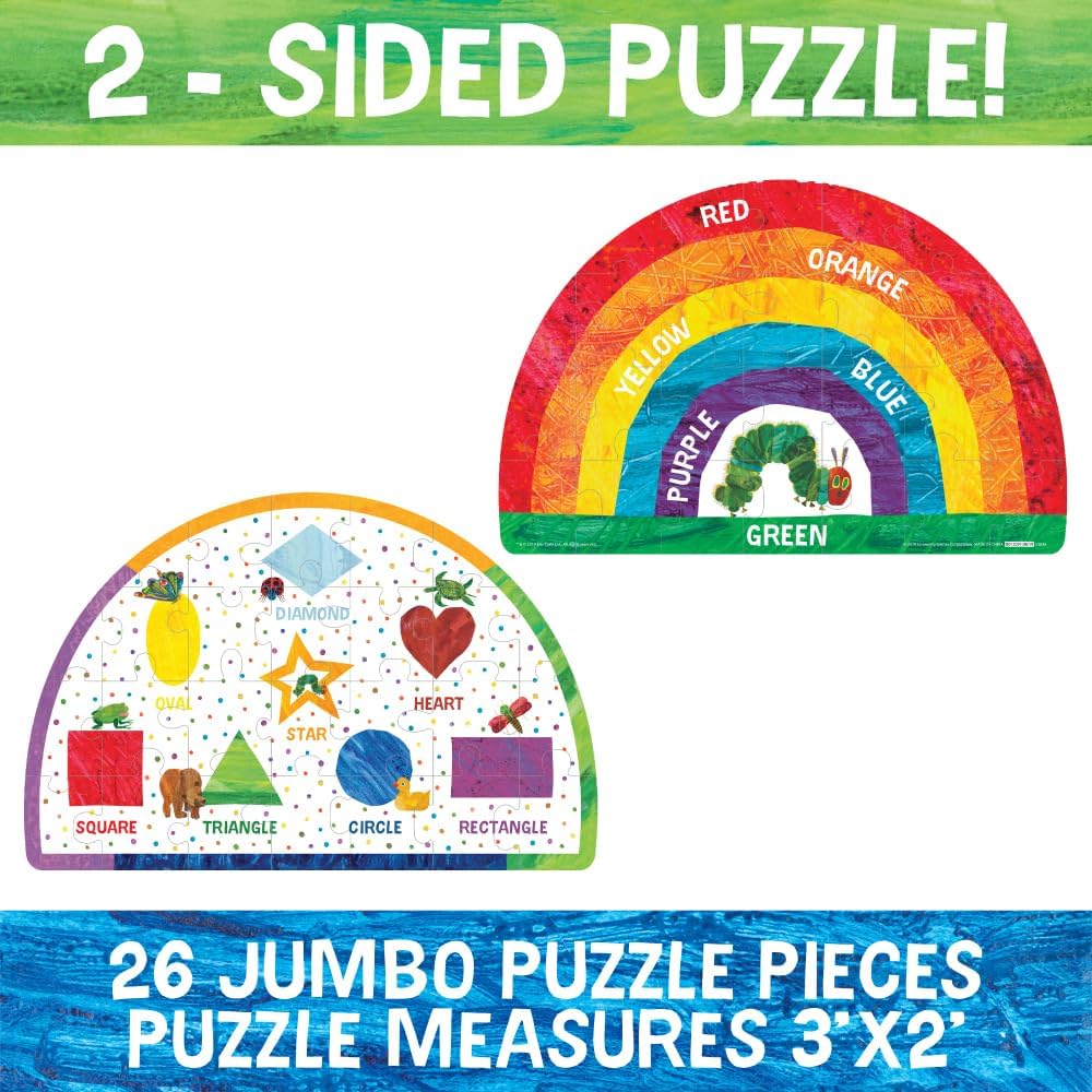 Briarpatch The World of Eric Carle The Very Hungry Caterpillar 2-Sided Floor Puzzle, Grades PreK + (UG-33836