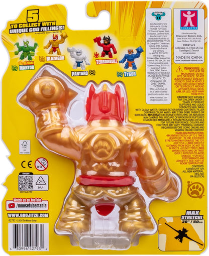 Heroes of Goo Jit Zu Smash Strikers, Crunchy Blazagon, Goo Filled Action Figure Armored with The Ultimate Smashing Fist Weapon, Stretch Him Up to 3 Times His Size - Sensory Toys