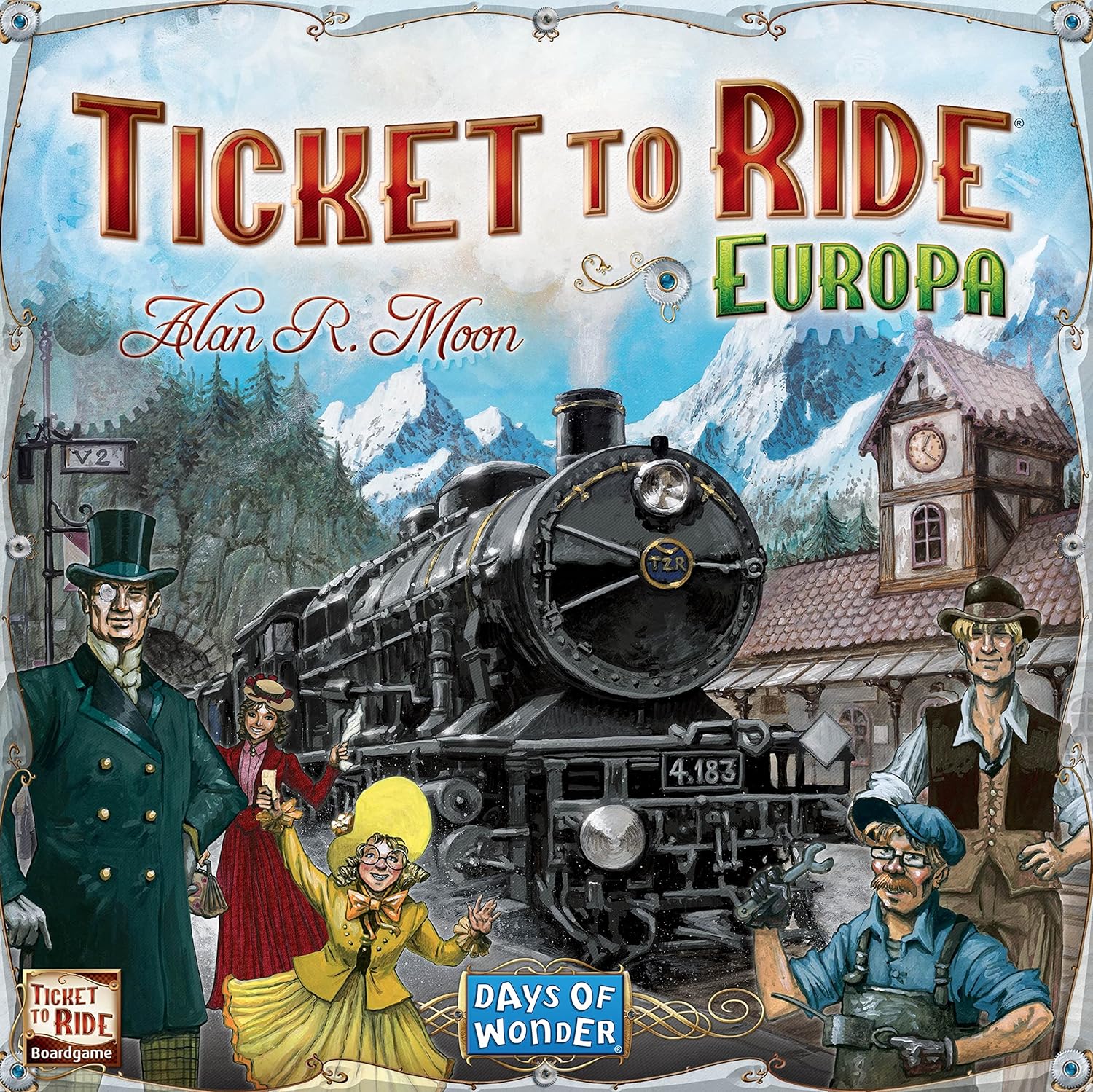Asmodee - Ticket to Ride Europa , Gioco da Tavolo Avventura Ferroviaria, Divertimento per Famiglie e Giocatori Esperti, Costruisci Reti Ferroviarie - 2-5 Giocatori, 8+ Anni, Edizione in Italiano