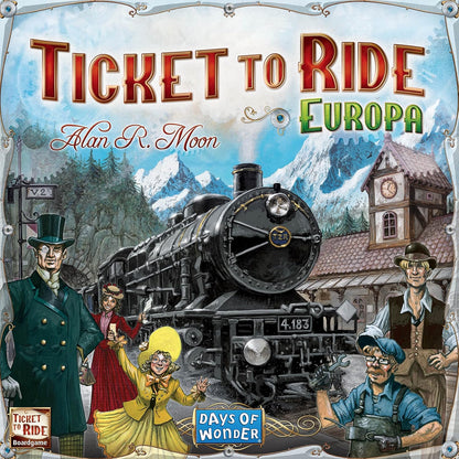 Asmodee - Ticket to Ride Europa , Gioco da Tavolo Avventura Ferroviaria, Divertimento per Famiglie e Giocatori Esperti, Costruisci Reti Ferroviarie - 2-5 Giocatori, 8+ Anni, Edizione in Italiano