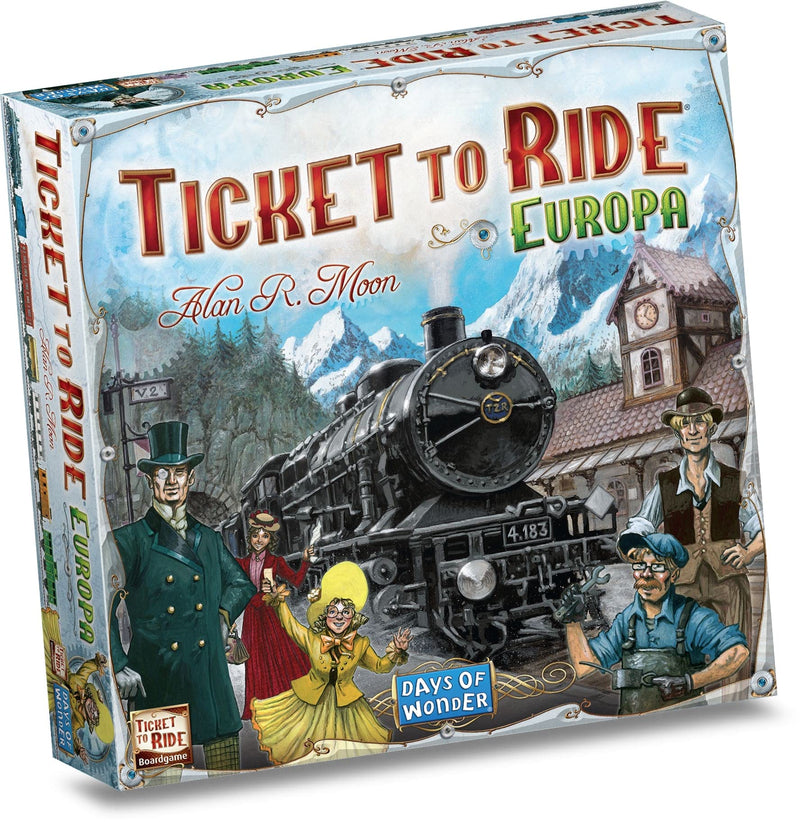 Asmodee - Ticket to Ride Europa , Gioco da Tavolo Avventura Ferroviaria, Divertimento per Famiglie e Giocatori Esperti, Costruisci Reti Ferroviarie - 2-5 Giocatori, 8+ Anni, Edizione in Italiano