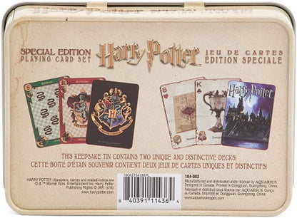 AQUARIUS Harry Potter Playing Cards in Keepsake Tin
