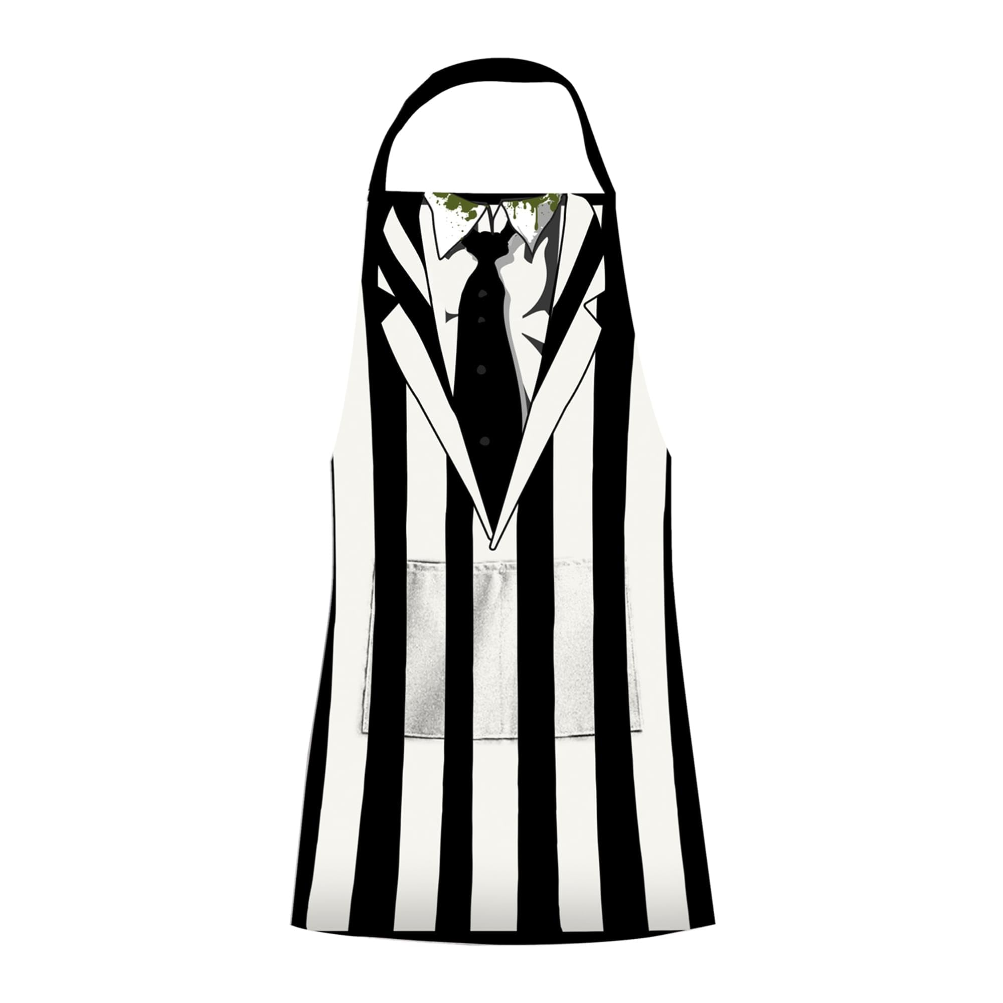 NMR ICUP Beetlejuice 100% Cotton Chef's Apron w/Pockets - One Size Fits Most